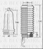 BORG & BECK BSG3225 Bellow, steering